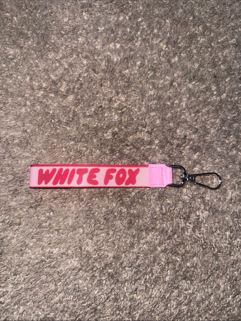 White Fox Keychain Strap